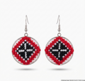 Artisan Embroidered Heritage Motif Earrings
