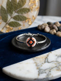 Heritage Bracelet – Orange & Black Embroidered