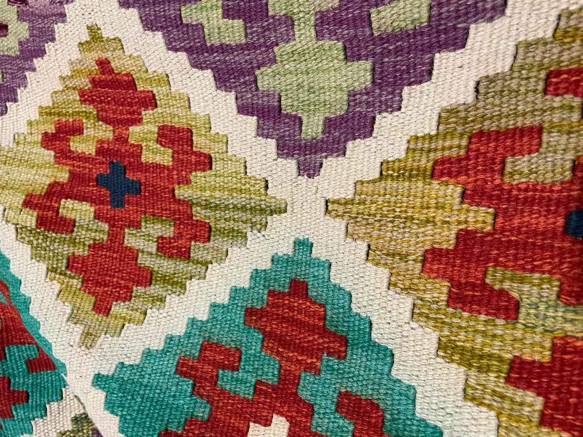 AFGHAN MAIMANA HANDMADE KILIM - TURKMAN DESIGN
